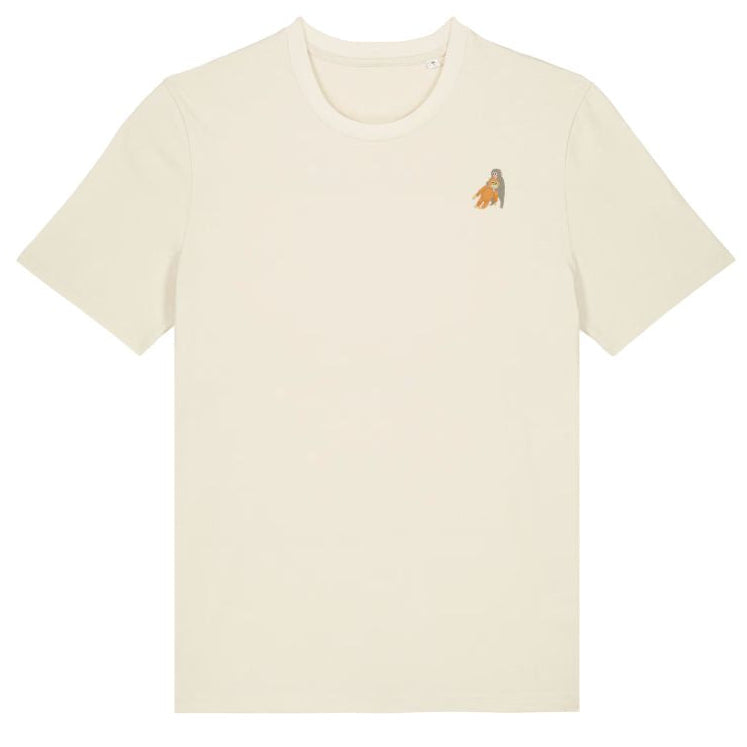 Affen T-Shirt aus Bio-Baumwolle in Naturweiß - Heytoki Spirit Animal