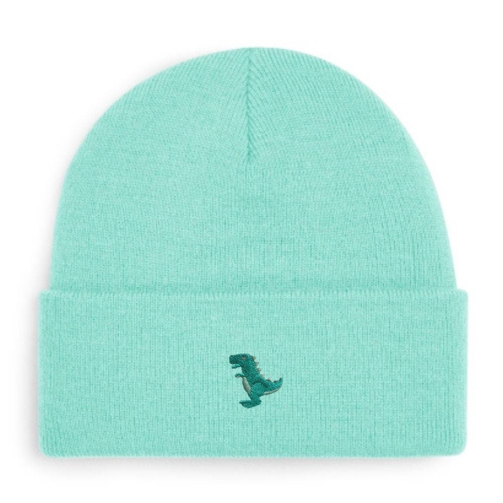 T-Rex Beanie in Mintgrün von Heytoki