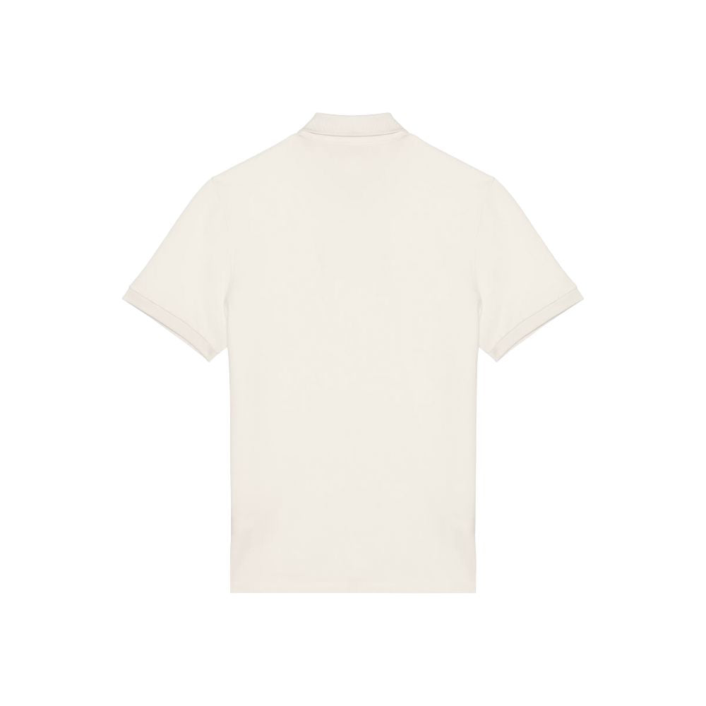 Poloshirt Dackel Stick creme Herren hinten