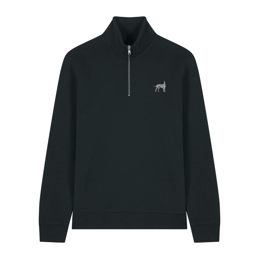 Dalmatiner Quarter Zip Hoodie aus Bio-Baumwolle