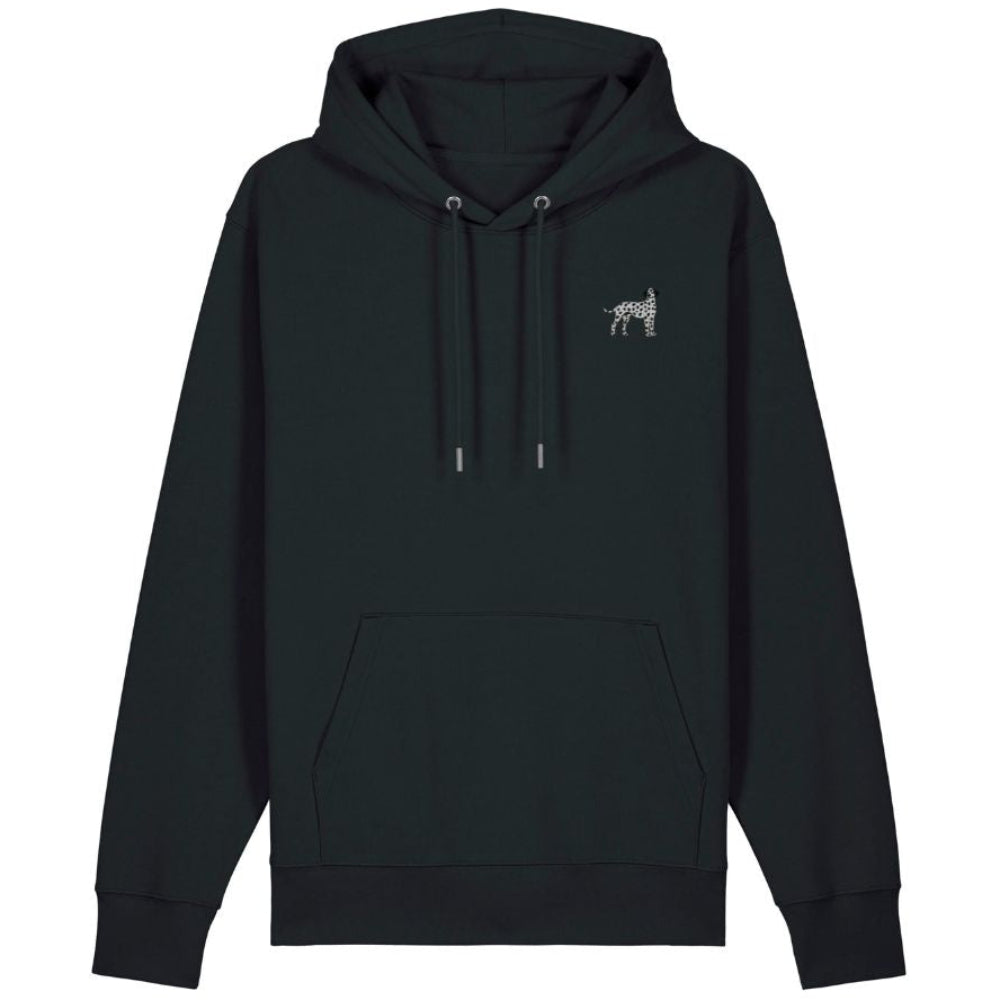 Dalmatiner Hoodie aus Bio-Baumwolle in Schwarz von Heytoki