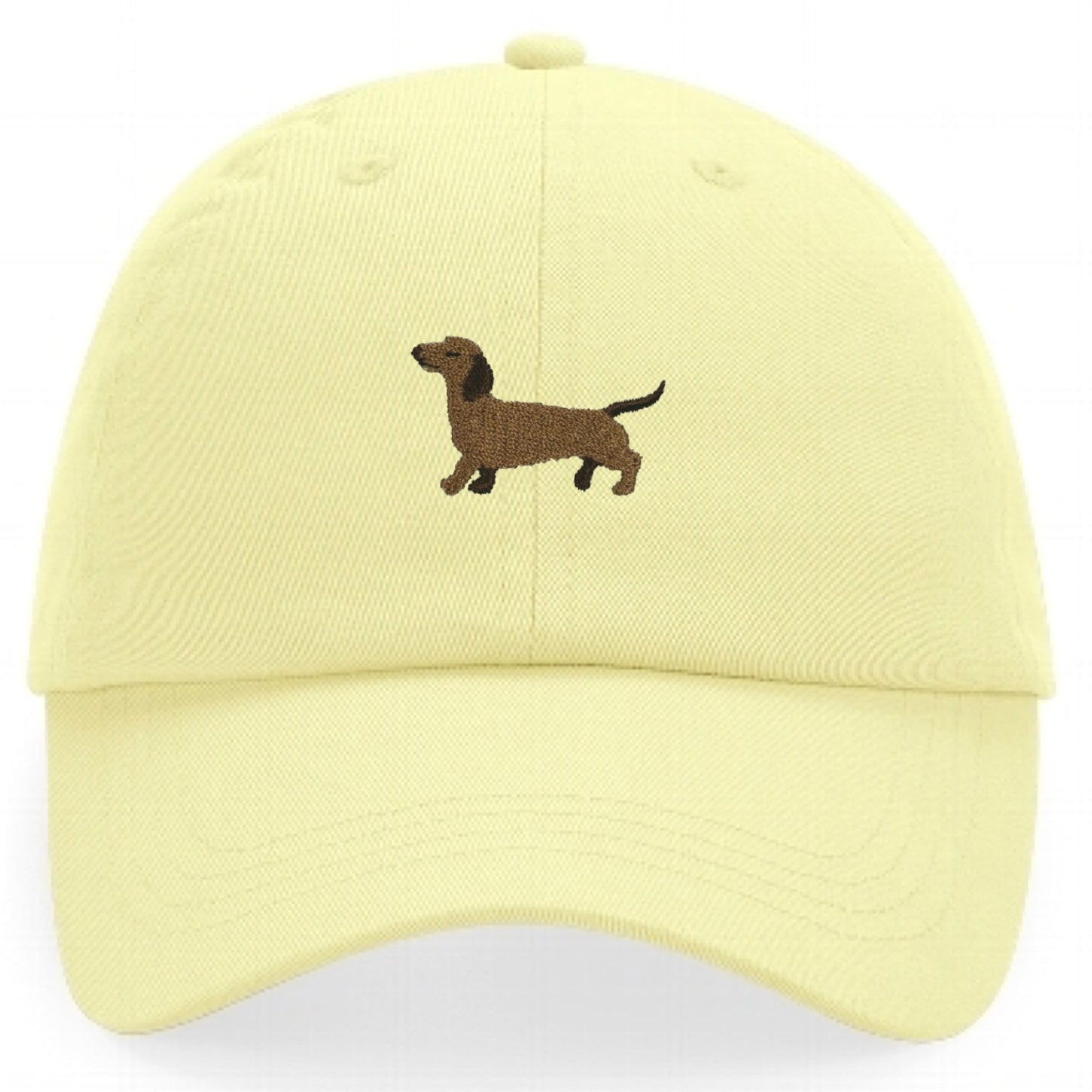 Dackel Cap Pastel in Pastellgelb von Heytoki