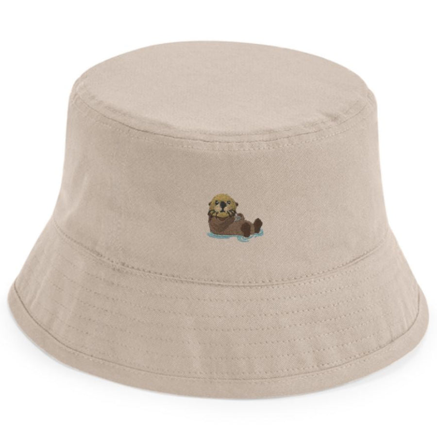 Kids Fischerhut Otter aus Bio-Baumwolle in Sandbeige von Heytoki