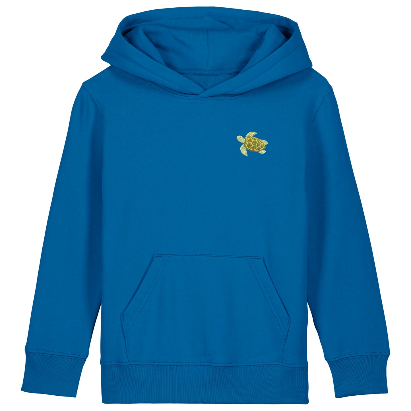 Schildkröte Kids Hoodie aus Bio-Baumwolle in Königsblau von Heytoki