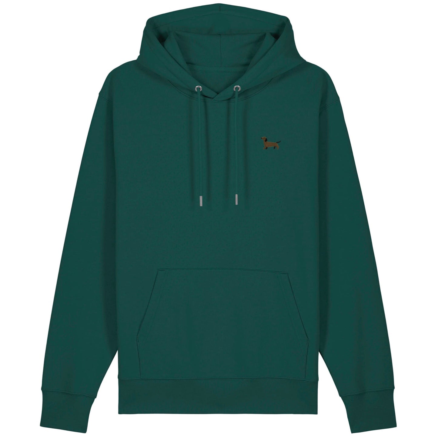 Dackel Hoodie aus Bio-Baumwolle in Jadegrün von Heytoki