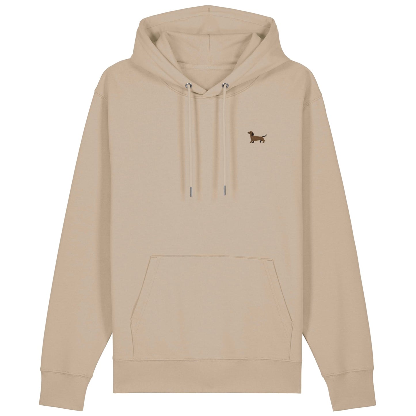 Dackel Hoodie aus Bio-Baumwolle in Sandbeige von Heytoki