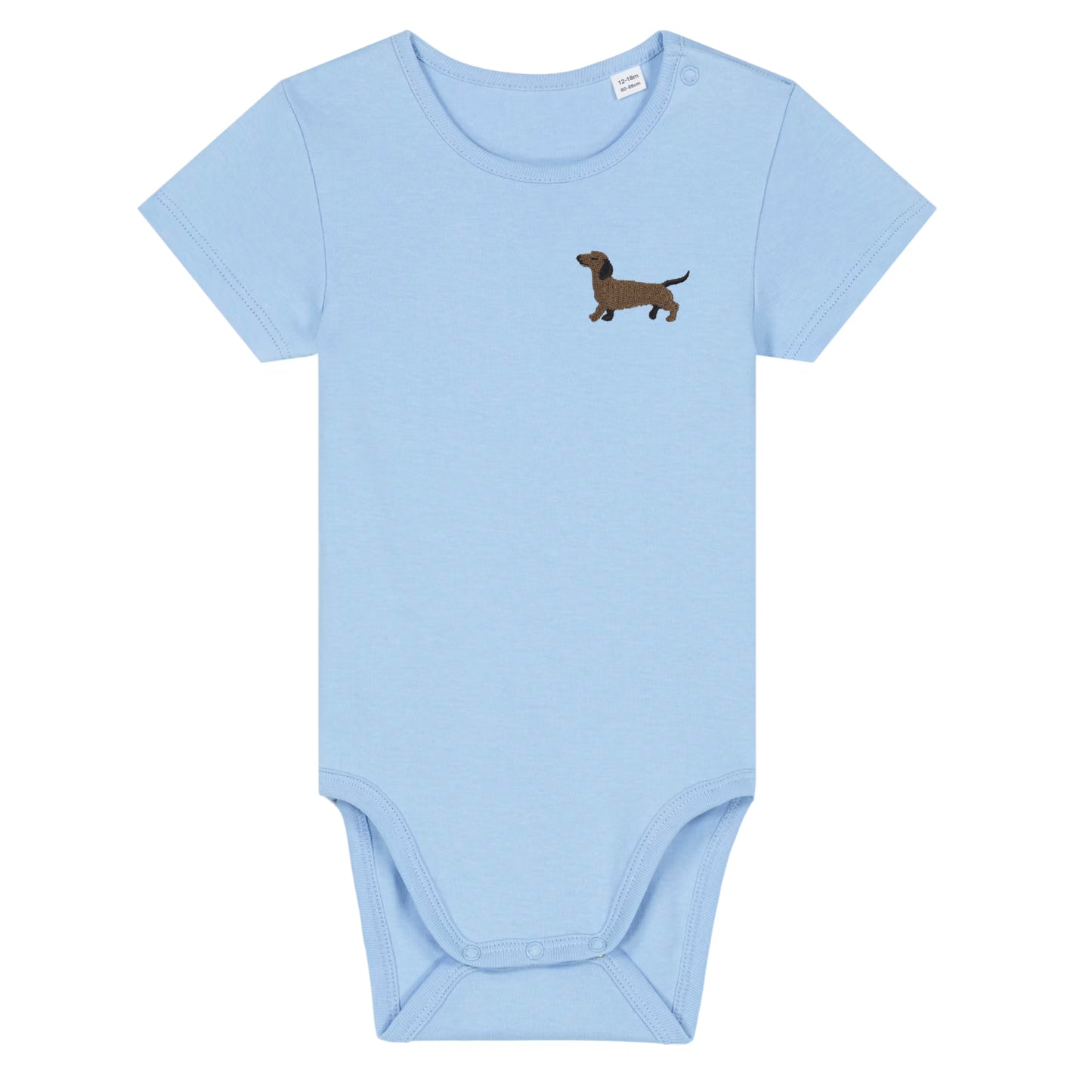 Dackel Baby Body aus Bio-Baumwolle