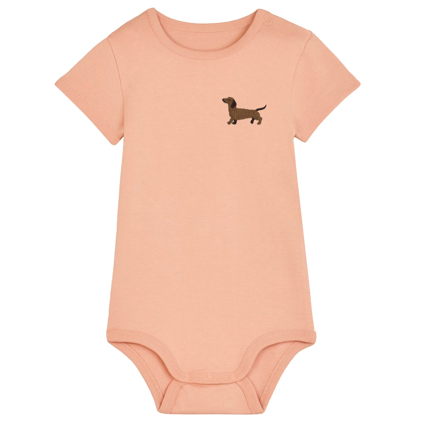 Dackel Baby Body aus Bio-Baumwolle