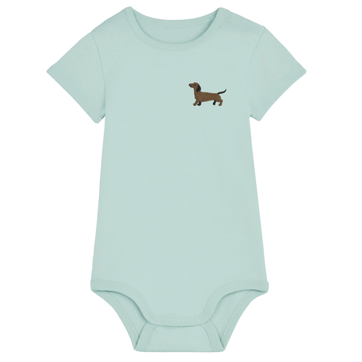 Dackel Baby Body aus Bio-Baumwolle