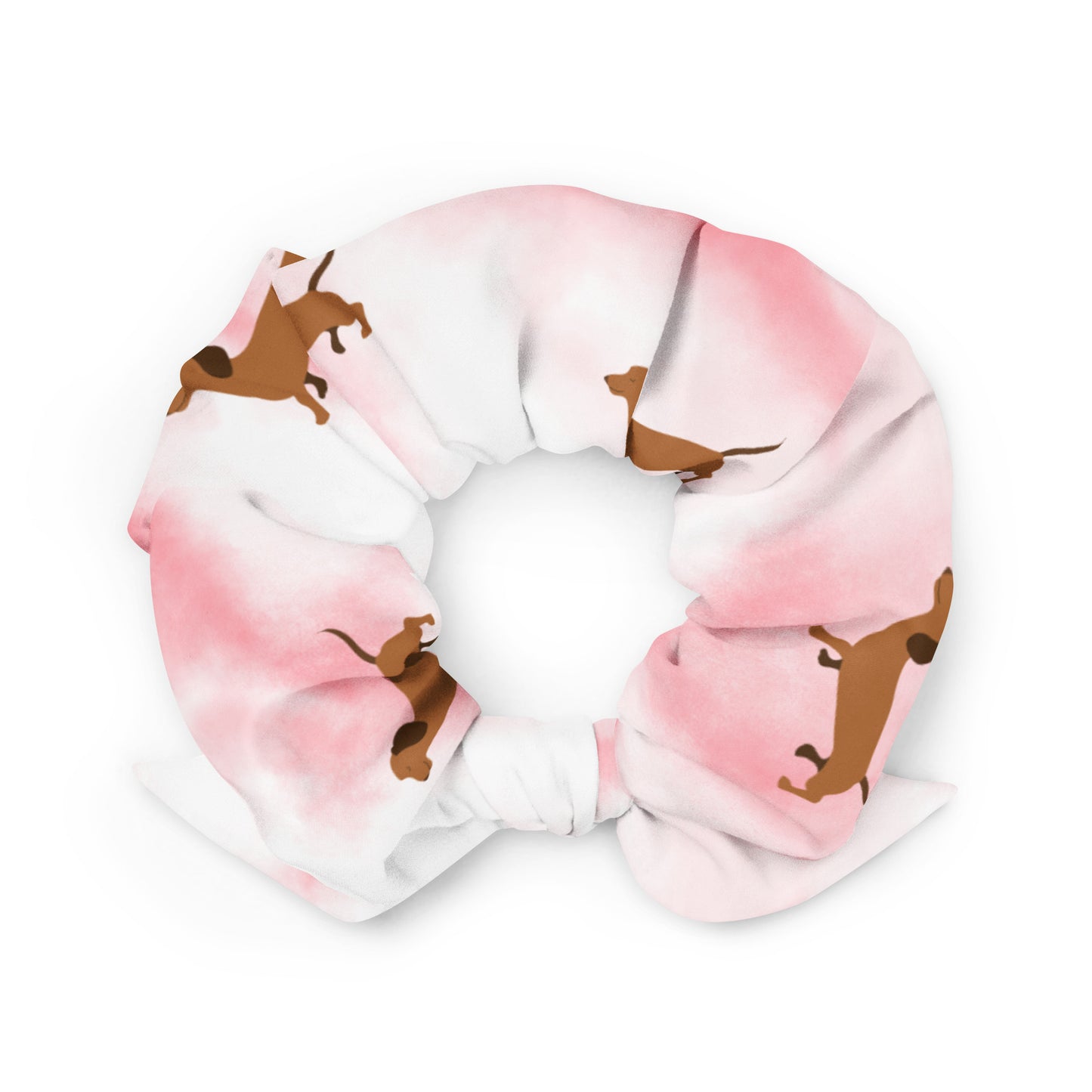 Dackel Haarband Recycled Pink