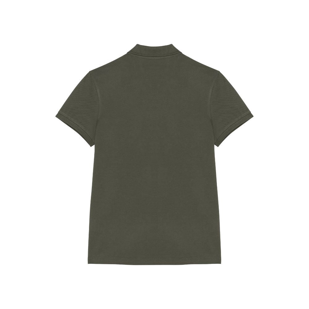 Poloshirt Dackel Stick olivgrün Damen hinten