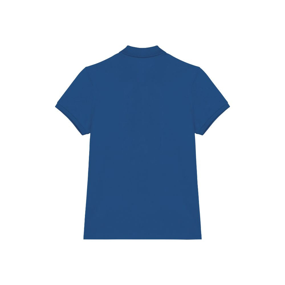 Poloshirt Dackel Stick Sea blue Damen hinten