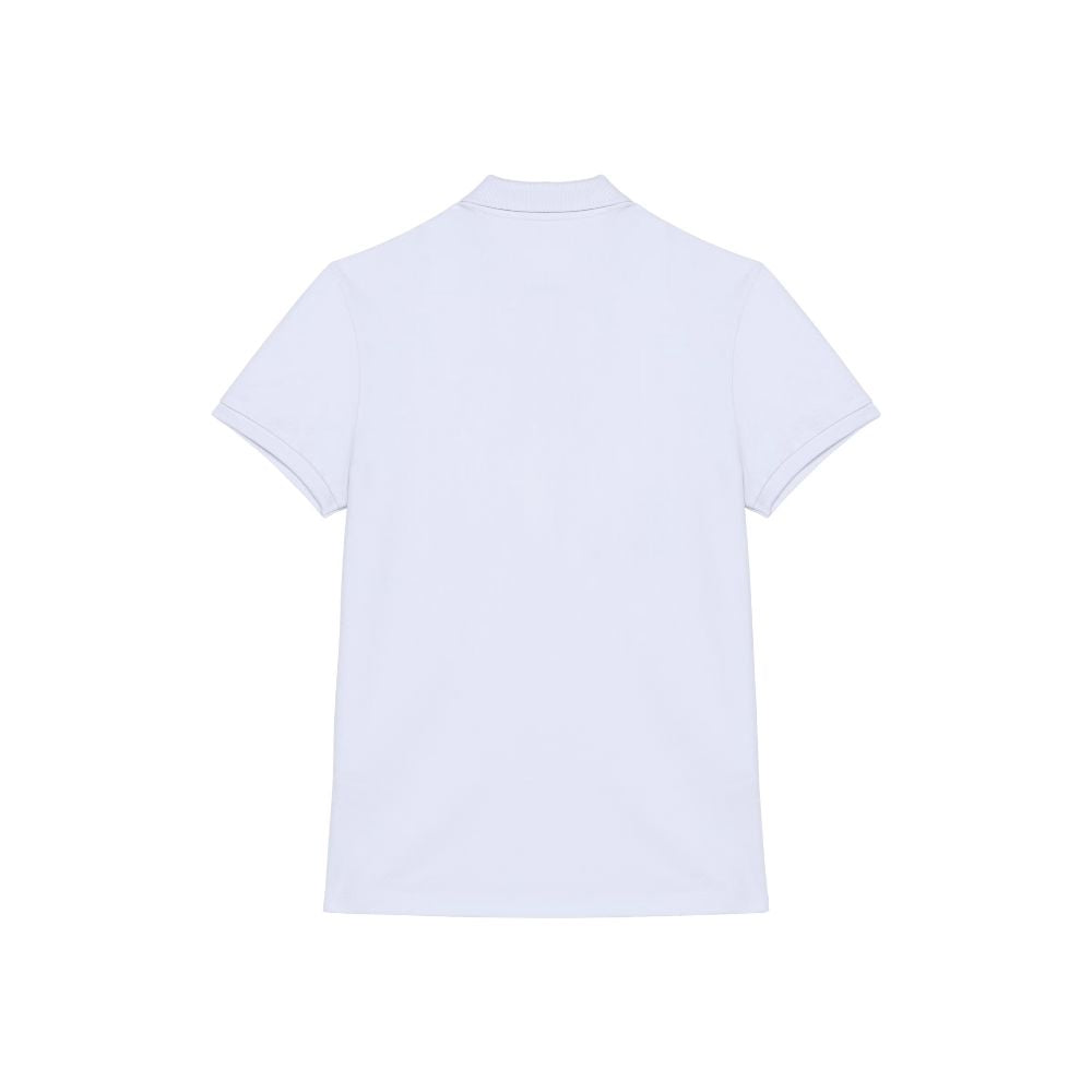 Poloshirt Dackel Stick weiss Damen hinten