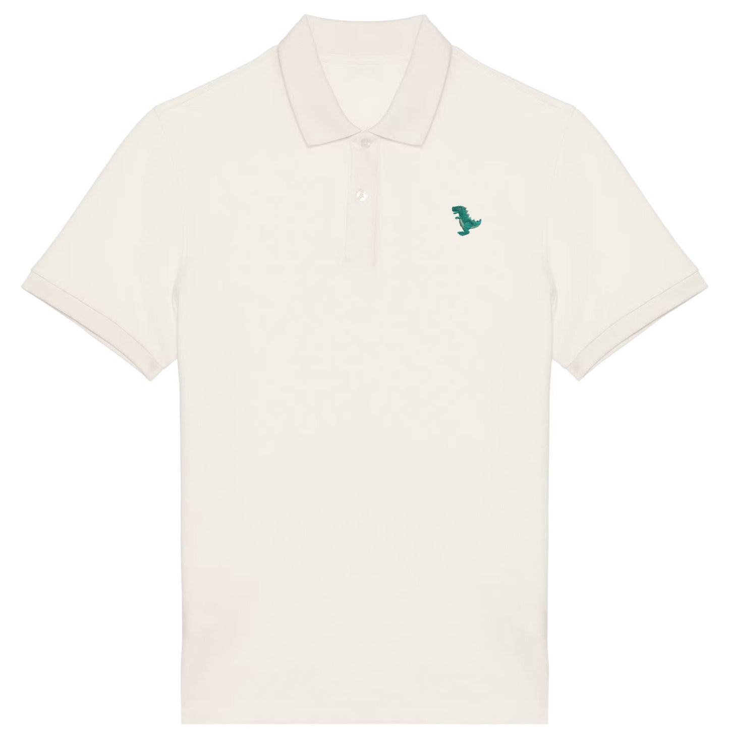 Pferde Polo-Shirt aus Bio-Baumwolle Herren in Elfenbein von Heytoki