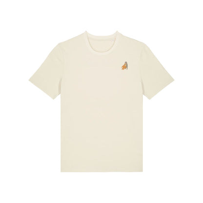 Affen T-Shirt aus Bio-Baumwolle in Naturweiß - Heytoki Spirit Animal