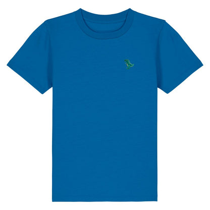 Kids T-Rex T-Shirt aus Bio-Baumwolle in Königsblau von Heytoki