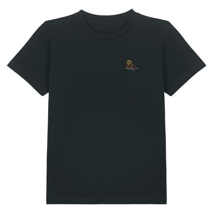 Otter Kids T-Shirt aus Bio-Baumwolle in Schwarz von Heytoki