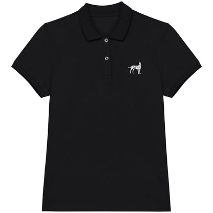 Dalmatiner Polo-Shirt aus Bio-Baumwolle Damen in Schwarz von Heytoki
