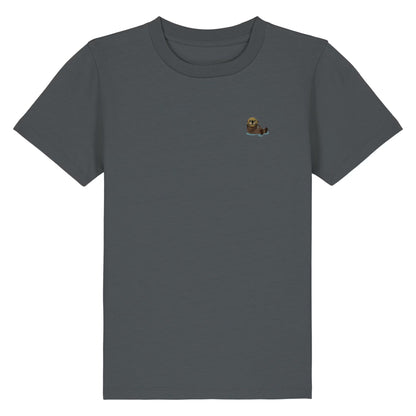 Otter Kids T-Shirt aus Bio-Baumwolle in Anthrazit von Heytoki