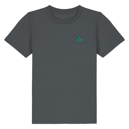 Kids T-Rex T-Shirt aus Bio-Baumwolle in Anthrazit von Heytoki
