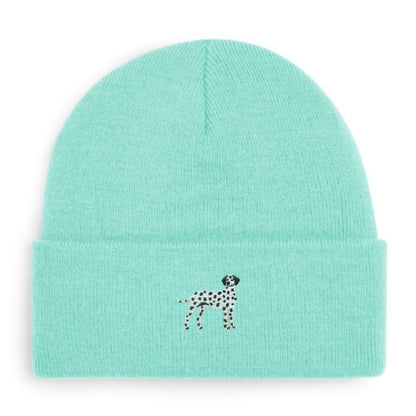 Dalmatiner Beanie in braune Punkte von Heytoki