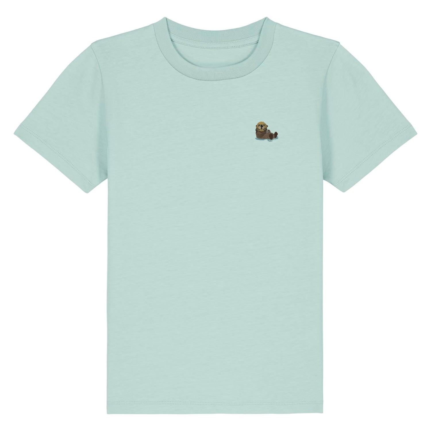 Otter Kids T-Shirt aus Bio-Baumwolle in Karibikblau von Heytoki