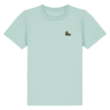 Otter Kids T-Shirt aus Bio-Baumwolle in Karibikblau von Heytoki