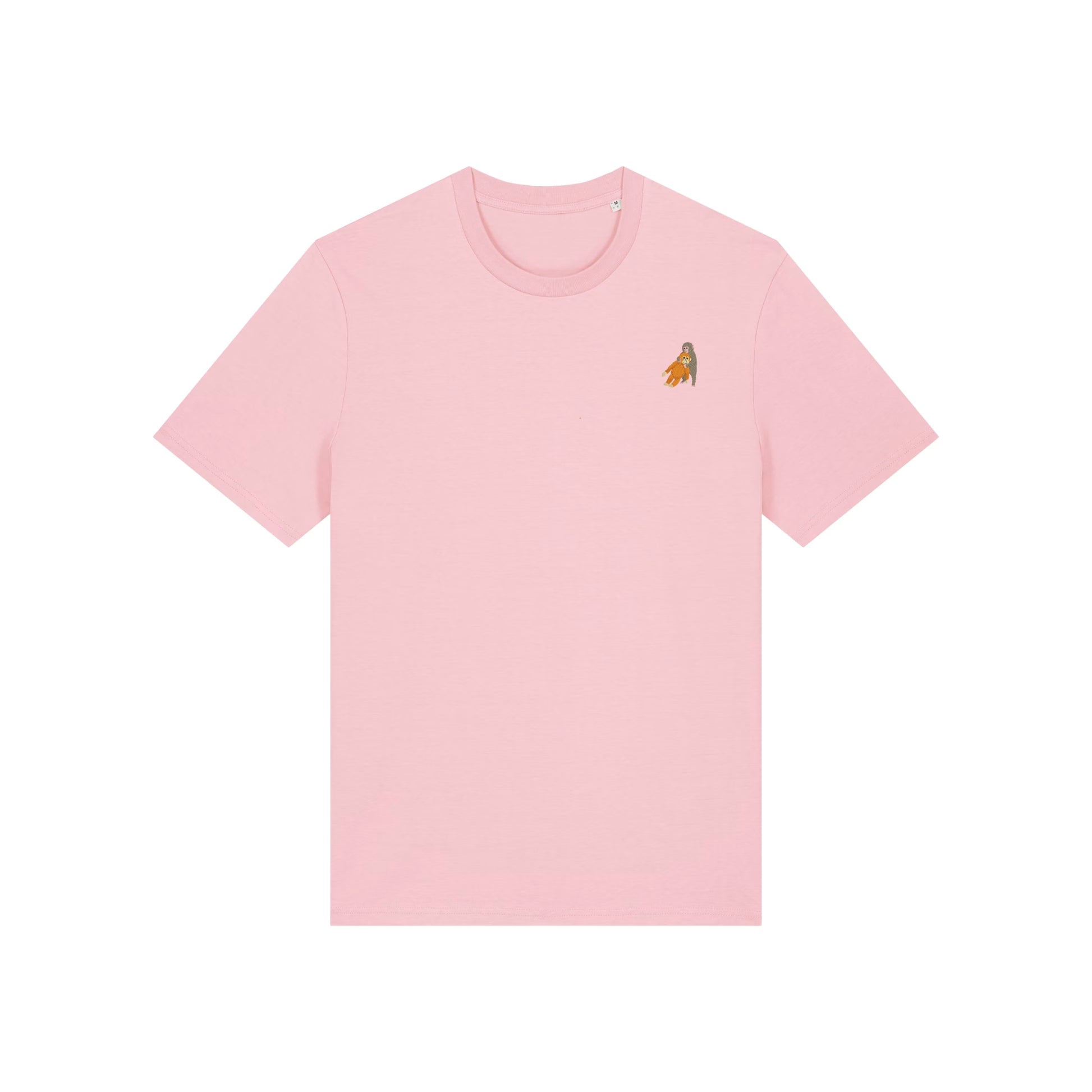 Affen T-Shirt Punch in Cotton Pink von Heytoki