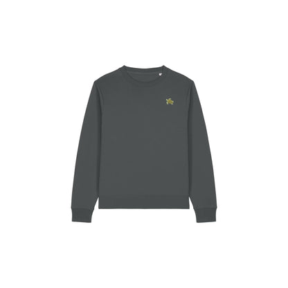 Schildkröte Sweater Damen in Grün mit Stickerei von Heytoki