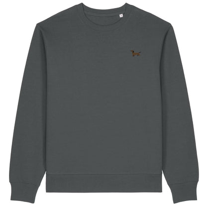 Dackel Sweater Herren Hermann in Anthrazit von Heytoki