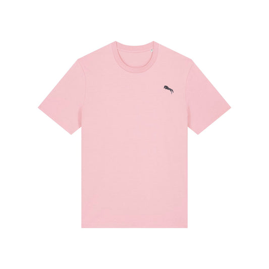 Pferd T-Shirt aus Bio-Baumwolle in Hellrosa von Heytoki