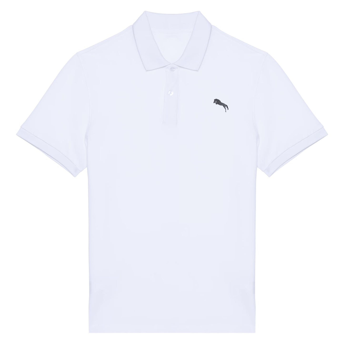 Pferde Polo-Shirt Herren White
