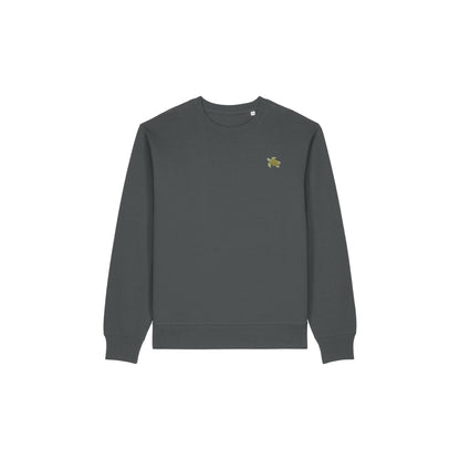 Schildkröte Sweater Herren in Grün mit Stickerei von Heytoki