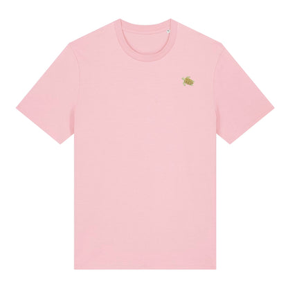 Bio-Baumwolle T-Shirt Schildkröte Spirit Animal | Heytoki in Rosa