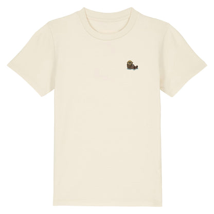 Otter Kids T-Shirt aus Bio-Baumwolle in Naturweiß von Heytoki