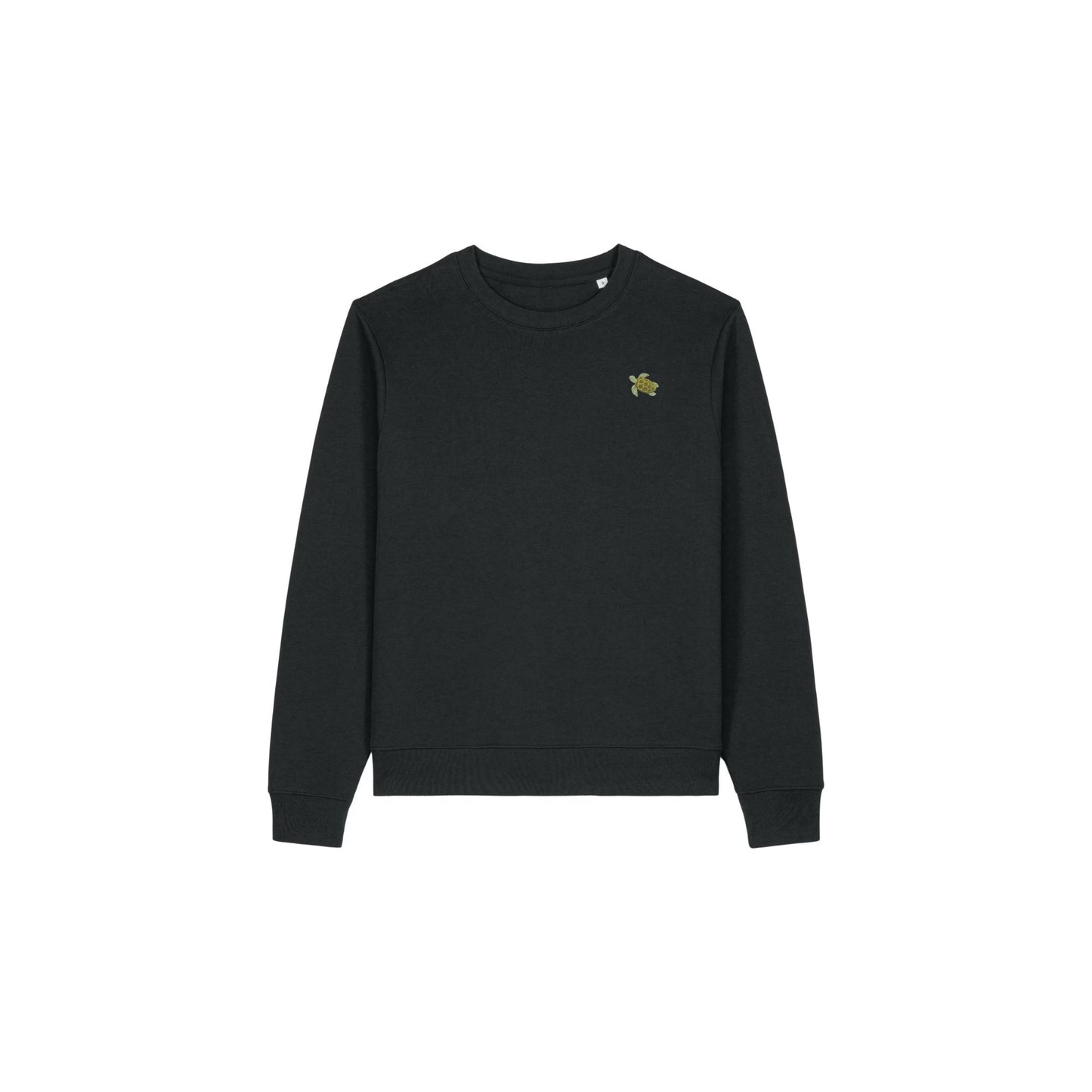 Schildkröte Sweater Damen in Anthrazit mit Stickerei von Heytoki