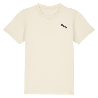 Kids Pferde T-Shirt Naturweiß