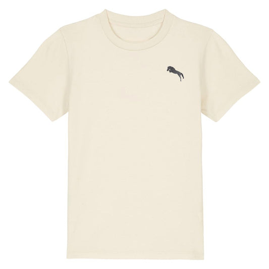 Pferde T-Shirt aus Bio-Baumwolle Kids in Naturweiß von Heytoki