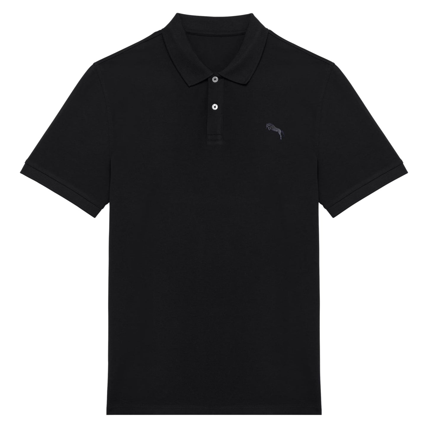 Pferde Polo-Shirt Herren Black