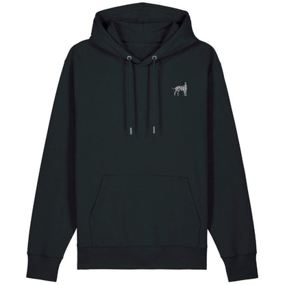 Dalmatiner Hoodie aus Bio-Baumwolle in Schwarz von Heytoki