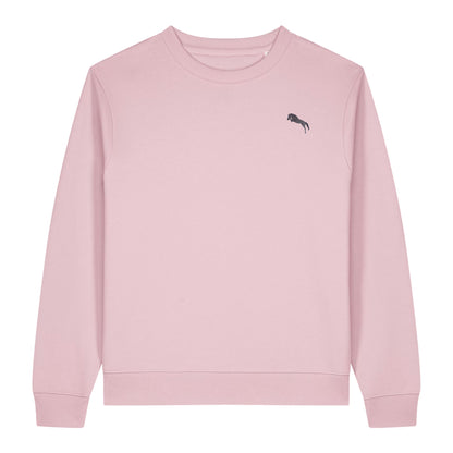 Pferde Sweater Damen Rosa