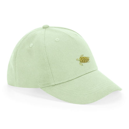 Kids Schildkröte Cap aus Bio-Baumwolle in Pastellmint von Heytoki