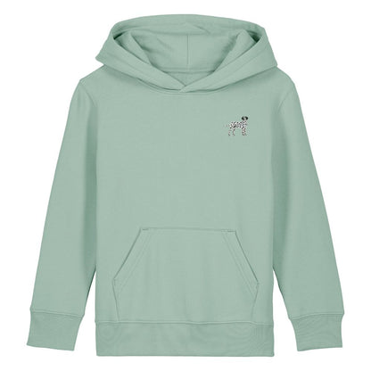 Dalmatiner Kids Hoodie aus Bio-Baumwolle in Aloe-Grün von Heytoki