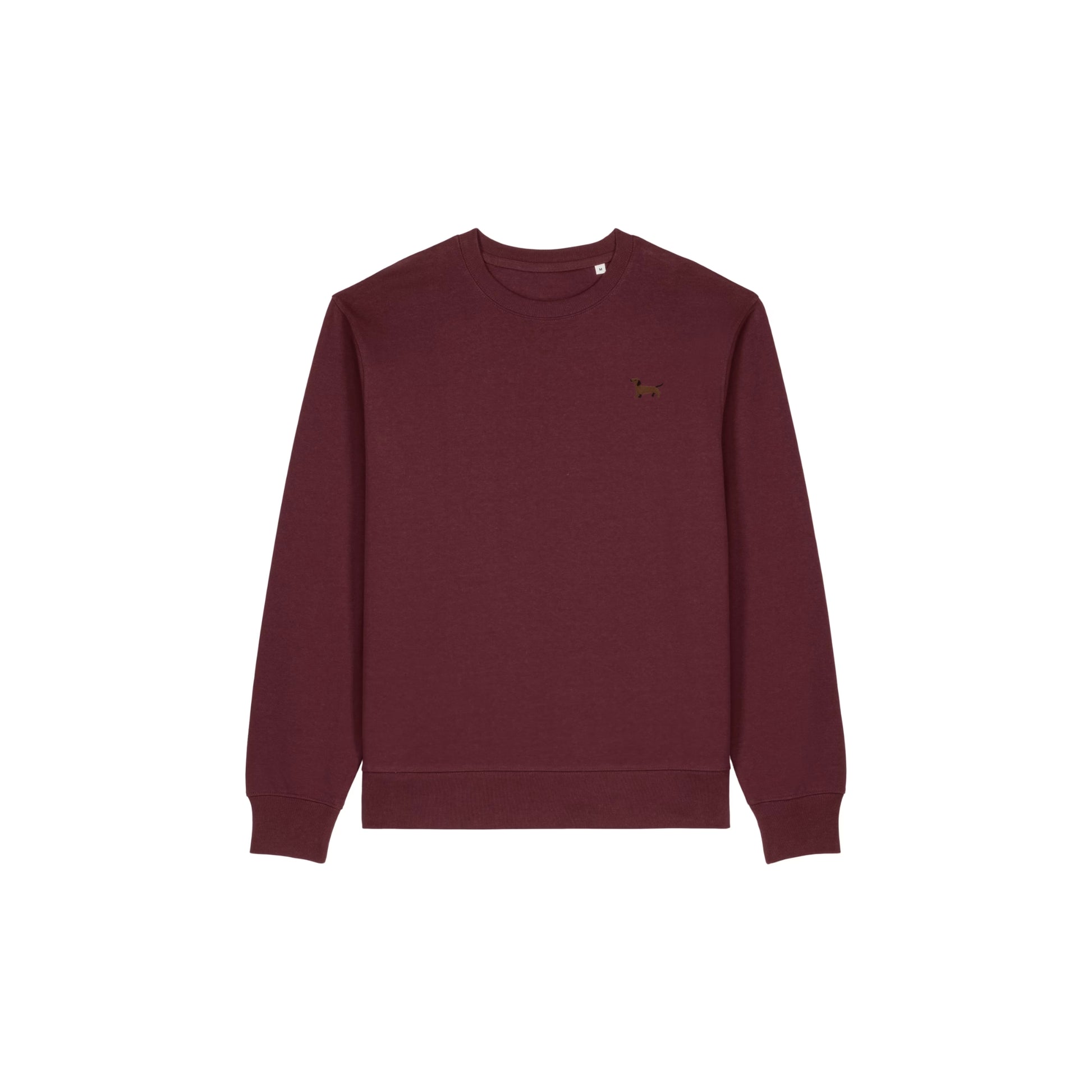 Dackel Sweater Herren Hermann in Burgundy von Heytoki