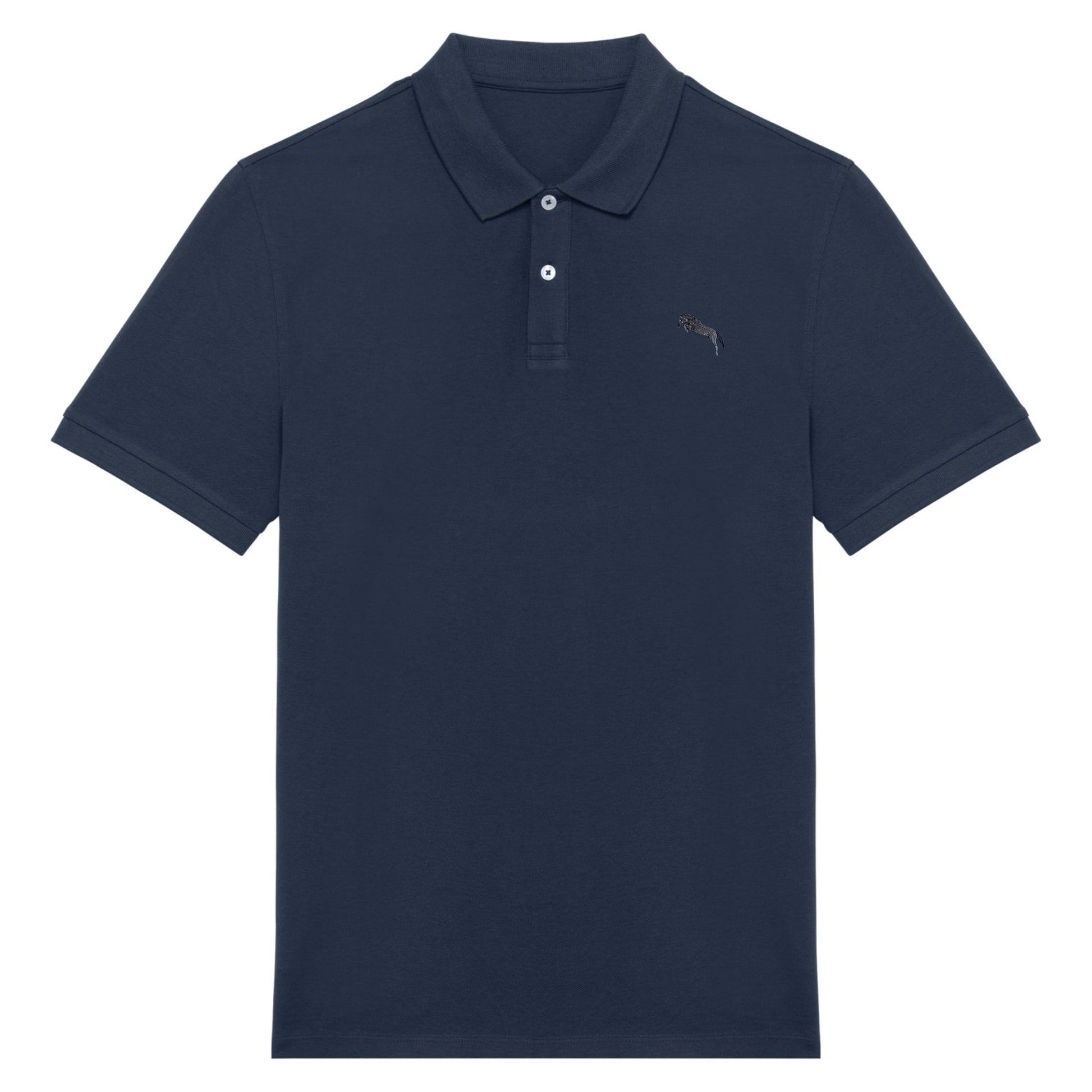 Pferde Polo-Shirt Herren Navy Blue