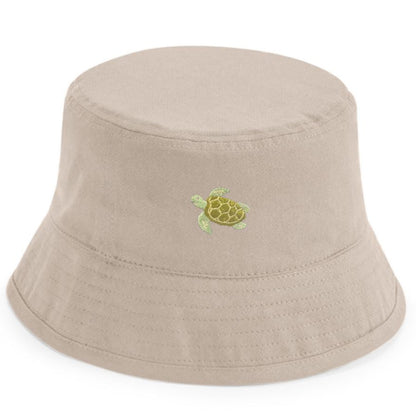 Kids Fischerhut Schildkröte aus Bio-Baumwolle in Sandbeige von Heytoki