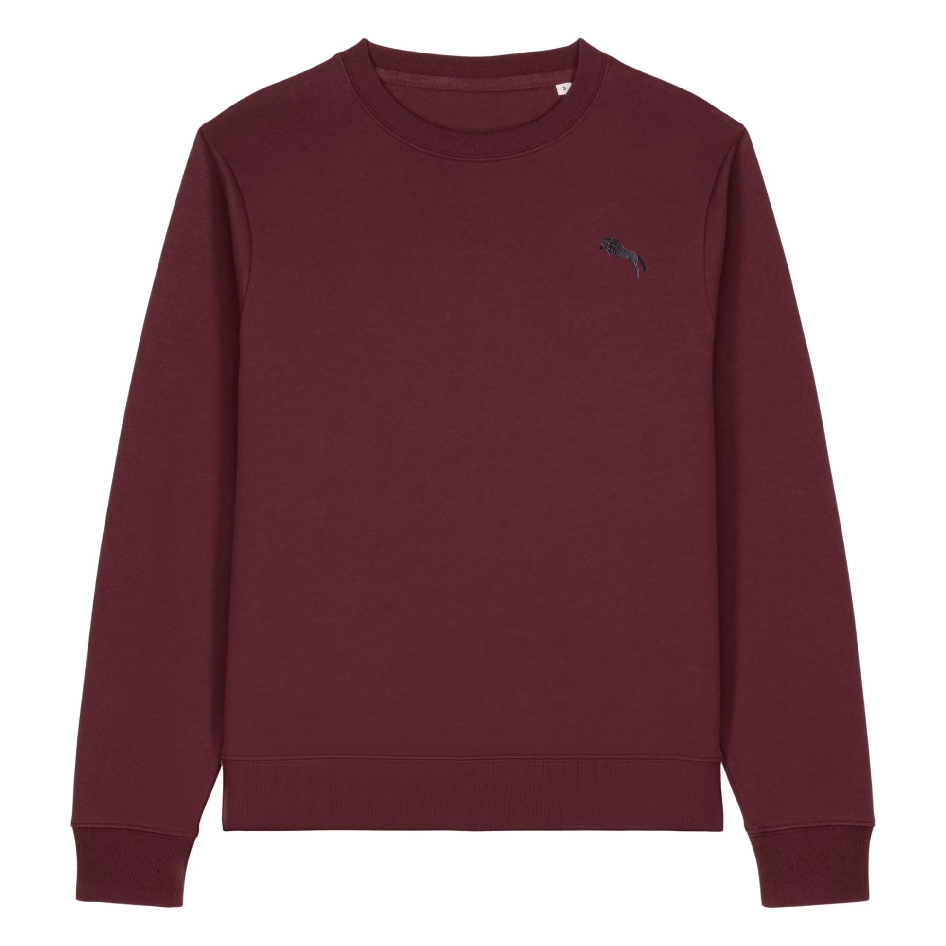 Pferde Sweater Damen Burgundy