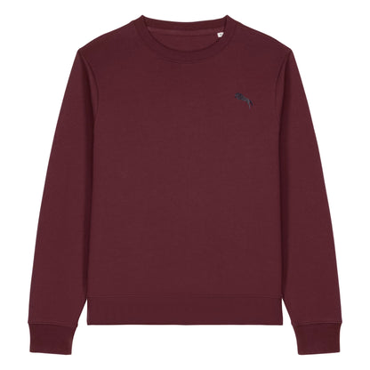 Pferde Sweater Damen Burgundy