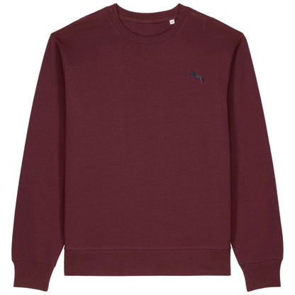 Pferde Sweater Herren Weinrot