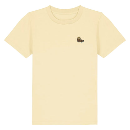 Otter Kids T-Shirt aus Bio-Baumwolle in Buttergelb von Heytoki
